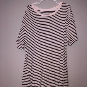 Abercrombie & Fitch Black and White Striped Shirt